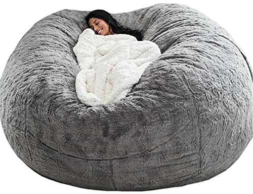 Sitzsack, Bean Bag Cover,Sitzsack Erwachsene Flauschig Bean Bag Chair Riesen Sitzsack Bezug Ohne Füllung XXL Giant Bean Bag Sofa (No Filling) Plüsch Gaming Sitzsack Bezug Extra Groß Lazy Bag