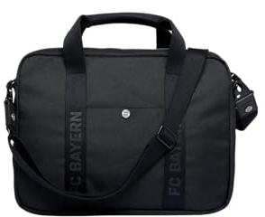 FC Bayern München Messenger Bag | Umhängetasche | Erwachsene | Schwarz | Fußball