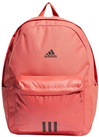adidas Unisex - Adulto Classic Badge of Sport 3-Stripes Backpack, Preloved Scarlet/Black, One size