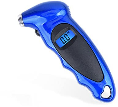 Samnuerly Medidor de presión de neumáticos de neumáticos de Coche Digital Pantalla LCD Medidor de presión Probador de barómetro