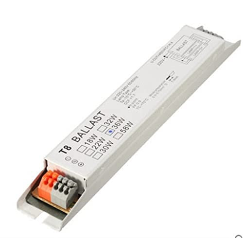 LAZIRO Balasta electrónica 220-24 0v AC 2x18w 2x36w 2x58W de Ancho Voltaje t8 lámpara Fluorescente balastos (Size : 2X18W)