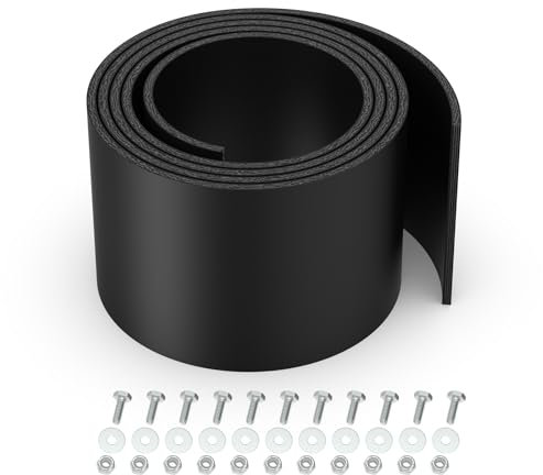 Solapa universal para quitanieves compatible con Kolpin y Polaris para cuchillas de 48 a 72 pulgadas, 72 x 6 x 1/4 pulgadas, borde deflector de goma para quitanieves apto para ATV, UTV, lado a lado y