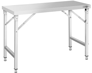 GGM Gastro | ATK146K | Edelstahl Arbeitstisch - klappbar - 1400x600mm