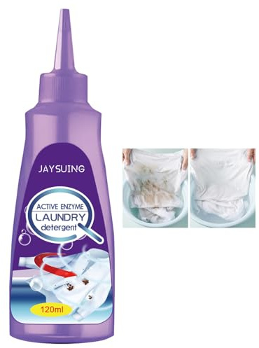 Eclare 120ml Active Enzyme Stain Remover for Clothes, Oil Remover for Outfit, Active Enzyme Stubborn Stain Cleaner, Quick Degreasing Agent for Garment, Collar