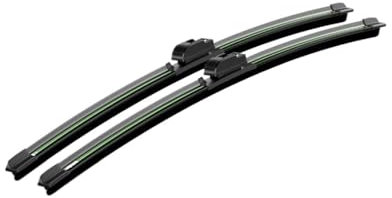 BAFAFA Auto Wischerblätter Für FIAT 500 2007-2017 500L 2012-2022 500X 2014-2023 500C 2009-2016 Frontscheibenwischerblätter Windschutzscheibe Fenster 2St Wischerarm(Black+Green)
