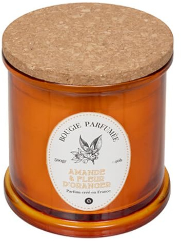 Atmosphera Créateur d'intérieur - Bougie Parfumée Hapo 500g Amande & Fleur d'Oranger