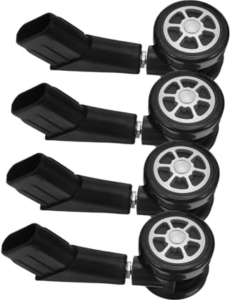 Operitacx 4pièces Lot De Roulettes Pivotantes Pour Chaise De Bureau Avec Tige Pour Sols Durs Et Tapis Simples à Installer