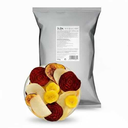 NULTHY Chips de Vegetales Exóticos KITU, 450g | Vegano, Sin Aditivos, Mix de 5 Vegetales Andinos, Cocción Al Vacío