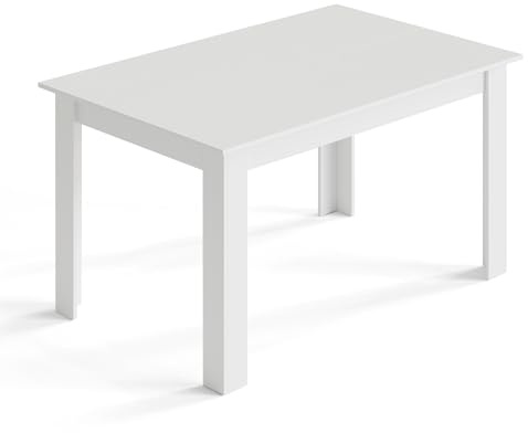 Mondeer Esstisch Holz, Küchentisch für 4-6 Personen,W138 x D90 x H75 cm