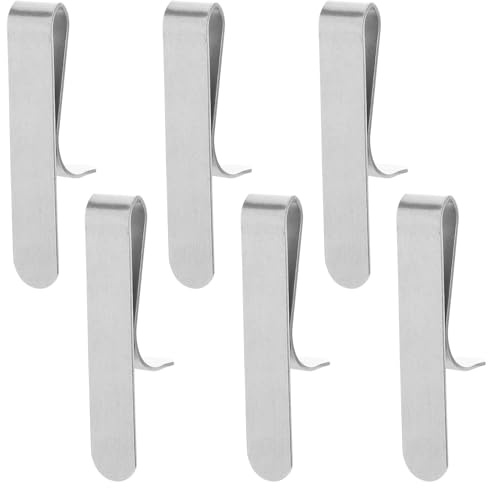 Tortenring Rund 6 Stück Edelstahl Befestigungsclips für 6-10cm | Backen und Dessert Machen, Leicht zu Reinigen, Spülmaschinenfest, Kompakt und Platzsparend
