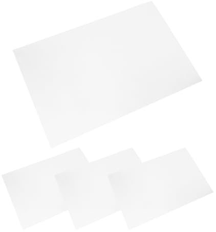 Placas de Aluminio sin Estampado para Sublimación, 4 Piezas | Láminas de Color Blanco, Formato para Proyectos Publicitarios y Espacios Industriales