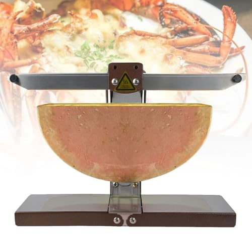 Macchina elettrica per raclette – Fusione formaggio commerciale con angolo regolabile per sciogliere il formaggio, ideale per servire nachos, fette e altro ancora