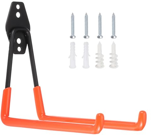Nexarelle Wall Mounting High Velocity Floor Fan Bracket, (7.4 x 2.6, Orange) - Multifunctional Wall Mount Floor Fan Hook Hanger Kit for Household Warehouse Garage