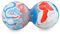 Zen Core Massage Duoball Original - Twinball Faszienrolle aus Lacrosseball Hartgummi in der Farbe Weiß/Rot/Blau, Größe 13 x 6 cm geeignet für Triggerpunkt- & Faszienmassage/Physiotherapie