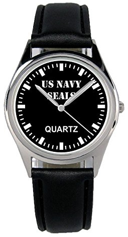 KIESENBERG Armbanduhr Soldat Bundeswehr US Army Navy Seals Geschenk Artikel Idee Fan Damen Herren Unisex Analog Quartz Lederarmband Uhr 36mm Durchmesser B-2027
