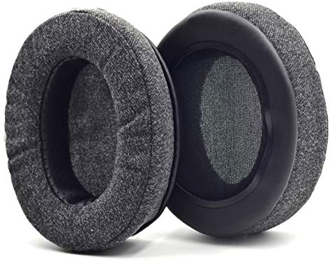 defean Upgrade Ear Pads Replacement Gray Flannel Memory Foam Compatible with Audio-Technica M40X M50 M50X MSR7 / Fostex T50RP / MDR 7506 / Hyperx Cloud Alpha hyperx Cloud Headset