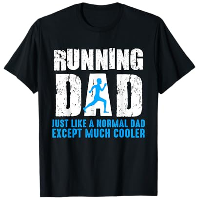Divertente stampa Papa Runner Marathon idea regalo jogging Maglietta