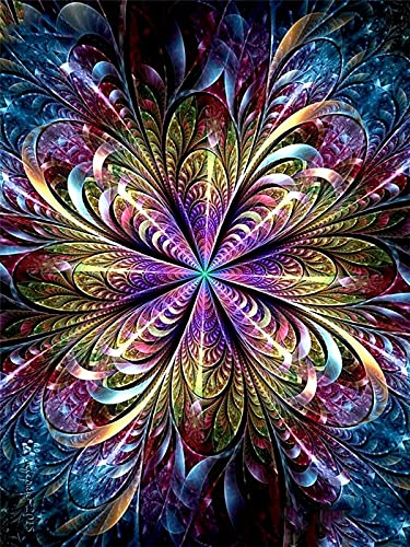 AQjept 5D Diamond Painting Full Set Mandala Religiöse Kunst Diamant Malerei Set Für Erwachsene Und Er Home Wall Décor 40X50Cm Rahmenlos