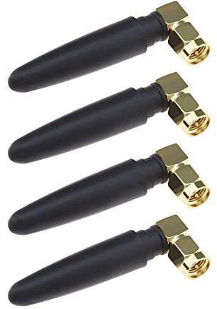 VGOL 4pcs 2.4Ghz WiFi Bluetooth Antenne RP SMA Mâle Double Bande Étanche Bluetooth Antenne Colle Cuivre
