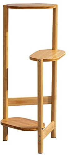 HIHELO Pflanzenständer Indoor Balkon-Blumentopf-Rack aus Holz, mehrschichtig, bodenstehend, for den Innenbereich, Wohnzimmer, Blumentisch-Rack Topfständerhalter