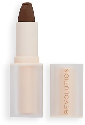 Revolution Lasting Kiss Lippenstift, Matte Formel, Ganztägiger Halt, Stiletto Braun