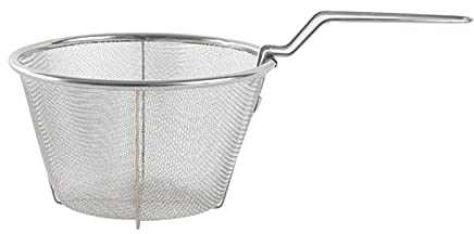 Frying Basket for Pot with Handle, Stainless Steel Frying Baskets, Foldable Frying Baskets, Frying Basket for Pot, Stainless Steel Sieve for Chips, Onion Rings and Chicken Wings, Home Accessories
