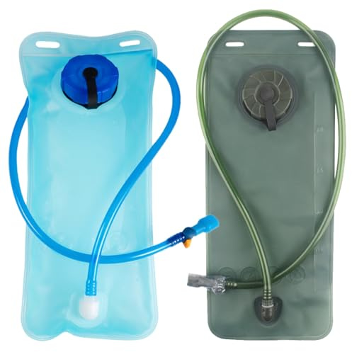 DKDDSSS 2 Stücke Trinkblase Trinksystem, 2 L Wasserblase für Trinkrucksack, Wasserblase Trinkbeutel, Rucksack Trinkblase, Wasserblase für Rucksack, Wandern, Radfahren, Hydration Bladder für Laufen