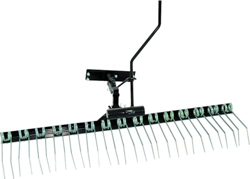 Vertikutierer für Rasentraktor & Quad, 120cm Arbeitsbreite, Rasenlüfter mit Stahlfedern