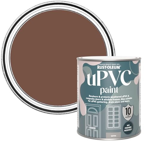 Rust-Oleum uPVC Door and Window Paint in Satin Finish - Faded Ember 750ml