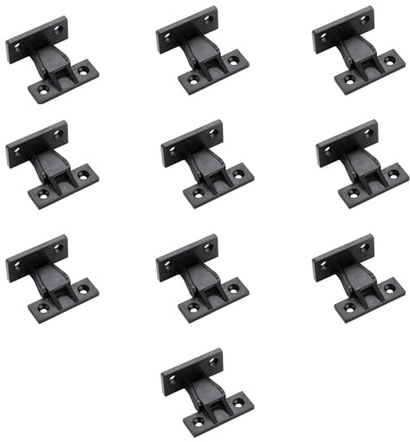 10Pcs Concealed Fixing Push Plinth Fasteners Stable Furniture Panel Board Connector Easy Install Kitchen Kickboard Clips for Wardrobe Bed Table