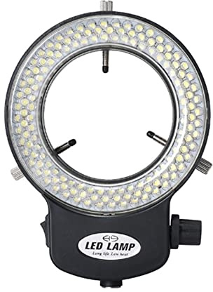 Aboiled Luce a microscopio – Luce ad , regolabile, 144 perline lampada, sorgente a LED, illuminazione industriale microscopio, spina europea.