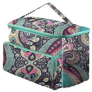 ZFIHAV Bolsa para Máquina De Coser Bolsa for máquina de Coser, Bolsas for Tejer, Suministros, Accesorios Costura, Bolso cómodo portátil Resistente al Agua(Green1)