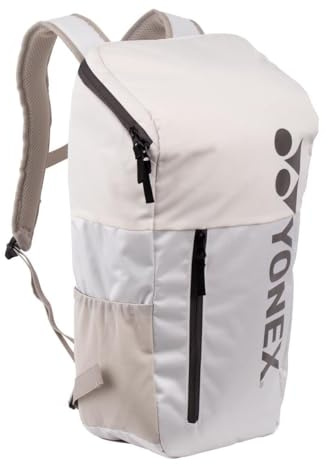 YONEX Club Line Backpack 28L White Sand - Weiss – Sportlicher Allround-Rucksack für Badmintonspieler