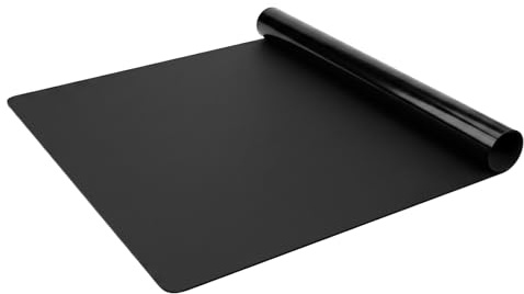 Extra große Silikonmatte 60x40cm, Hitzebeständige Tischschutz, Schwarz