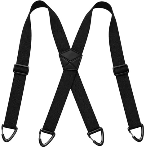 RQcMid Mosquetón, mosquetón de seguridad para correa de perro, mosquetón con articulación giratoria grande, robusto mosquetón negro, mosquetón de escalada, 8,5 x 3,9 cm