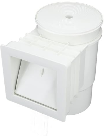 Cocoarm Skimmer de Boca Ancha para Piscina, Skimmer de Piscina Montado en la Pared de PVC Rosca Interna de 1,5 Pulgadas Capacidad de 9,5 L 150 L Mínimo para Limpieza de Estanques de Piscinas de