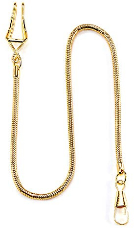 TREEWETO Pocket Watch Vest Chain 14.7 inch (37.5 cm) Bronze/Gold/Silver