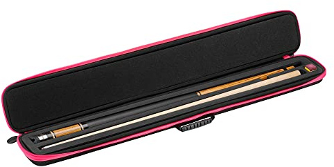 Casemaster Parallax - Funda para Taco de Billar y Billar, Tejido Oxford 600D de poliéster Pesado e Interior Acolchado, Capacidad para 1 Taco Completo de 2 Piezas (1 Culata/1 caña), Color Negro con