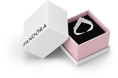 PANDORA Timeless Princess Wishbone Ring, Size 54, Gift Box