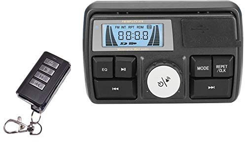 Vklopdsh Moto Audio MP3 Radio Son Haut-parleurs Stéréo Bluetooth Étanche 5 EQ Fonctions Écran LCD USB/SD/TF