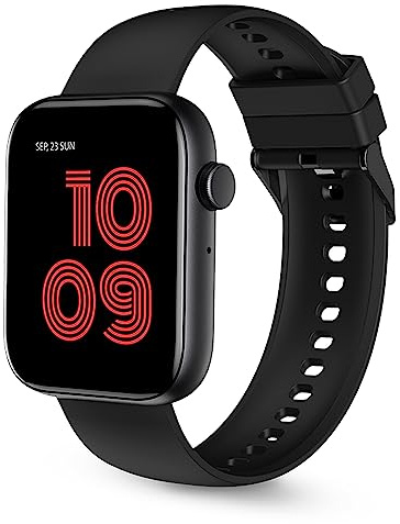 SPC Smartee Talk – Smartwatch Intelligente Uhr für Männer und Frauen mit Bluetooth-Anruf, großem 1,8 Display, +100 Sportmodi, IP68, Herzfrequenz, Schlafüberwachung, Android und iOS - Schwarz