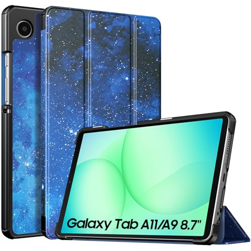 TiMOVO Case for Samsung Galaxy Tab A11/A9 8.7 Inch, Blue Starry Sky | Slim Lightweight, Stand Hard Back Shell, Fit for SM-X130/X133/X135/X110/X115/X117