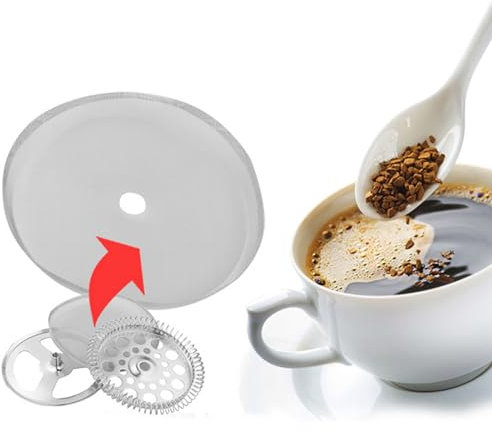 5Pcs Stainless Steel French Press Filters Replacement,Percolator Filters Mesh Filters Replacement Coffee Pot Accessory Kithcen Coffee Machine Tool(10cm)