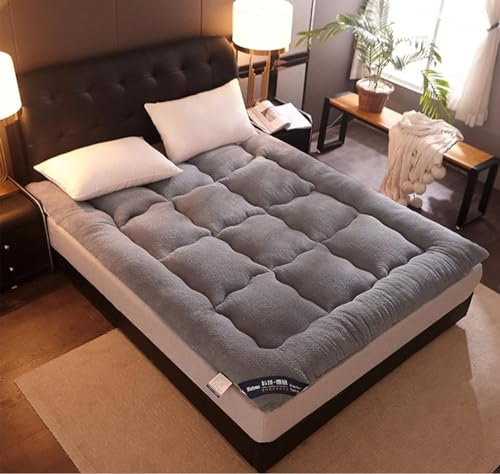 Japanische Fleece-Bodenmatratze, Futon-Matratze, Weiche, Faltbare Tragbare Matratze, Japanische Tatami-Matte, Großes Liege-Gästebett, Camping-Couch, Bequeme Rollmatratze
