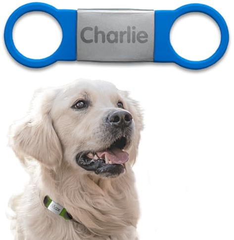 gutmarkiert - Halsband Anhänger für Hund oder Katze - Personalisiert mit dem Namen des Haustieres und Ihrer Telefonnummer