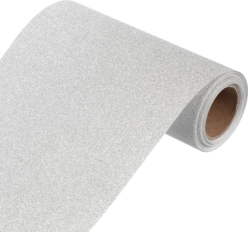 ULTECHNOVO Glitter Wallpaper Border Sticker 16.40Ft Self Adhesive Peel and Stick Wall Borders for Home Decor Bulletin Board Trim and Diy Crafts