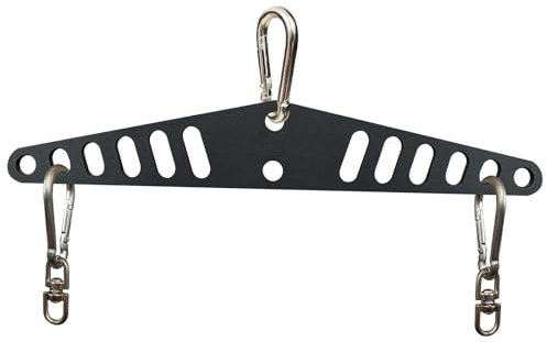 Ronyme LAT Pull Down T Bar Cable Row Attachments Spreader Bar Double to Single D Handle for Gym Crossover Sport Equipment