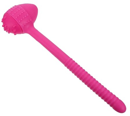 Silikon Massagehammer 1 Stück Rosa Körpermassagegerät | Massagewerkzeug für Unterwegs, Massagehammer aus Silikon, Rutschfester Wellen Griff, Elastische Ausführung Zufällige Farbe