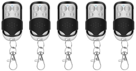 JUXINE 5 Stück 433 MHz Fernbedienung Klonen 12V,Fernbedienung garagentor,Handsender kompatibel mit Marantec für Schalter Licht, Garagentor, Rollladenschalter. (5S)