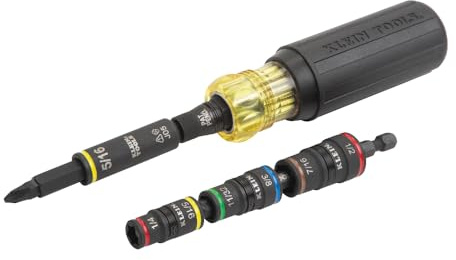 Klein Tools 85517HD - Set di 2 cacciaviti a percussione 11 in 1 e chiave a bussola a percussione 7 in 1